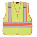 S156 Aware Wear ANSI Class 2 Tricot and Mesh Vest w/ Hook & Loop (Orange)